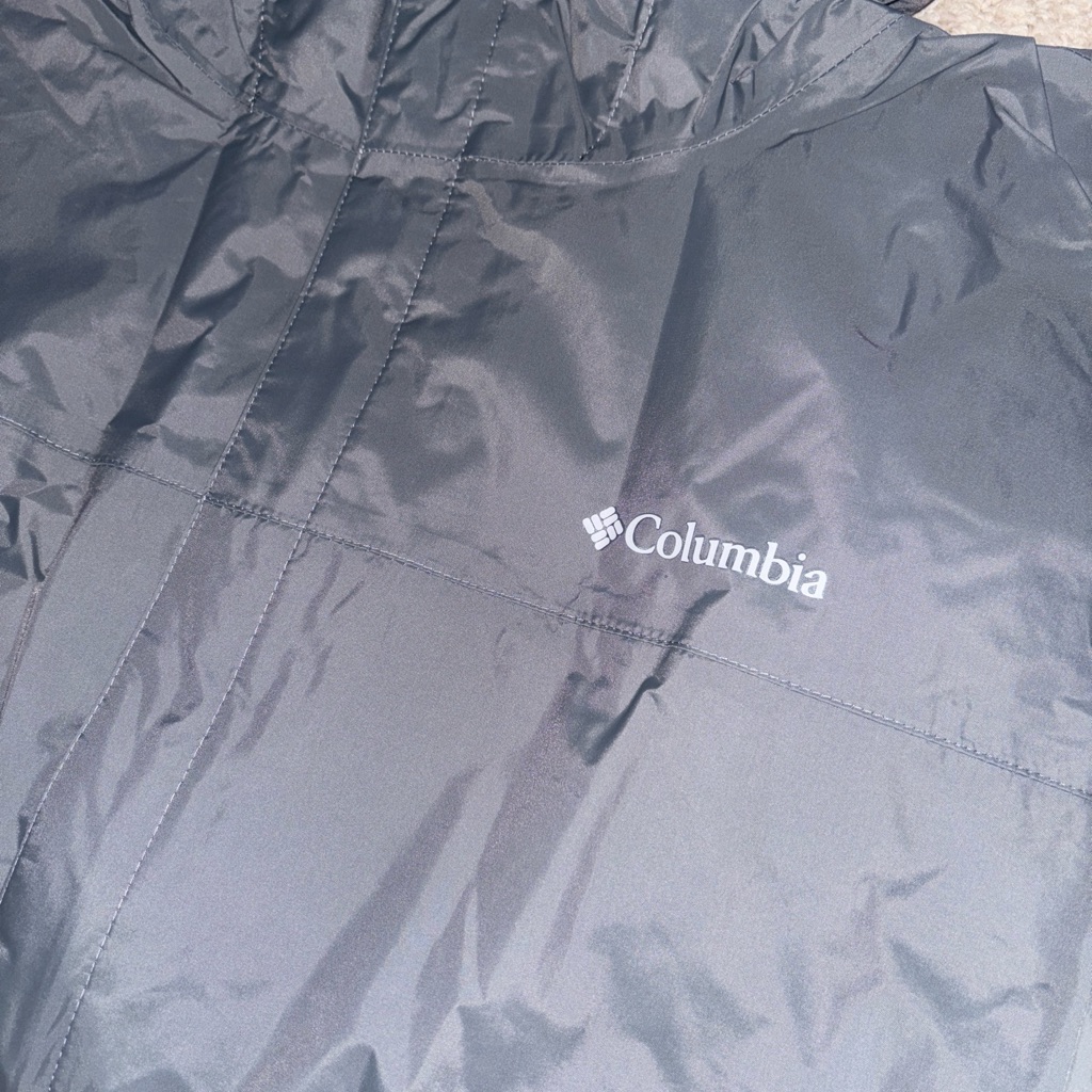 Mens Columbia Jacket Grey With Black Size 6x